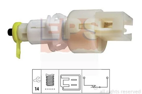 Датчик педалі гальма Citroen Jumper/Peugeot Boxer 1.9D-2.8HDi 94-02 (2 конт.) EPS 1.810.108