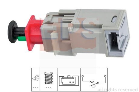 Датчик педалі зчеплення Opel Combo 1.3/1.7 CDTI 01- (сірий) EPS 1.810.207