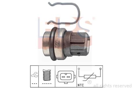 Датчик температури охолоджуючої рідини VW Caddy II -92/LT 28-55 -96/T4 -03 EPS 1.830.086