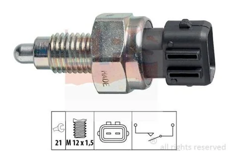 Датчик увімкнення заднього ходу VW T4 -03/Caddy II 95-04 (M12x1.5) EPS 1.860.125
