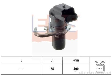 Датчик положення колінвалу Fiat Scudo/Citroen Berlingo/Jumper 1.9D/2.0/2.2HDi 98- EPS 1.953.260