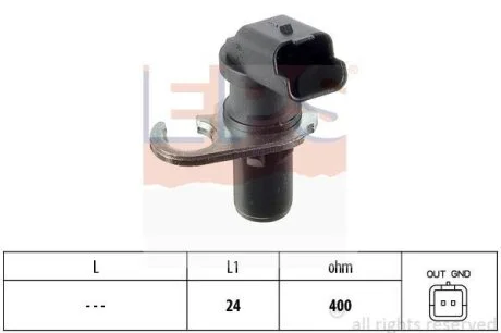 Датчик положення колінвалу Fiat Scudo/Citroen Berlingo/Jumper 1.9D/2.0/2.2HDi 98- EPS 1.953.260