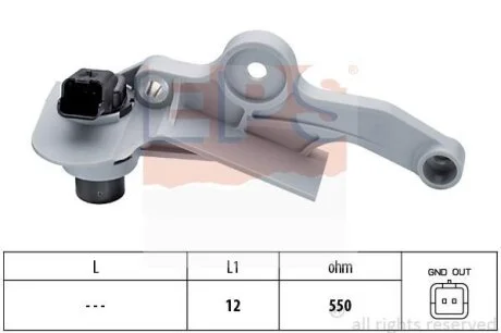 Датчик положення колінвалу Citroen C3/C4/Peugeot 206/306/307 1.4/1.6 16V 00- EPS 1.953.299