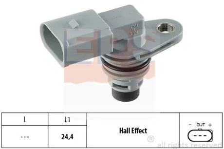 Датчик положення розподільного валу VW Caddy II 1.4 95-04/Caddy III 1.2TSI 95- EPS 1.953.368