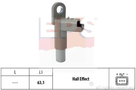 Датчик положення розподільного валу Citroen C1/C2/C3 1.4 HDi 02-/Ford Fiesta 1.4 TDCi 02- EPS 1.953.463