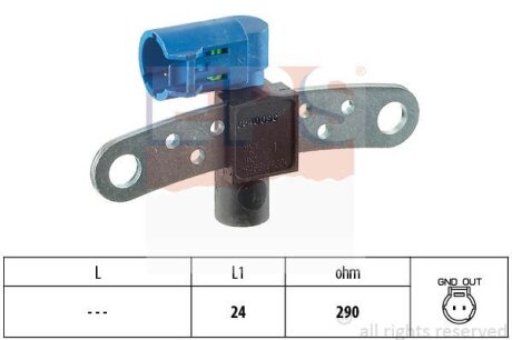 Датчик положення колінвалу Renault Kangoo 1.2-1.6i 97- EPS 1.953.540