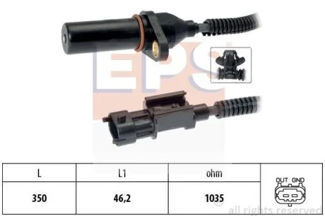 Датчик положення колінвалу Kia Ceed/Hyundai Accent/i30 1.4-2.0 07- EPS 1.953.571