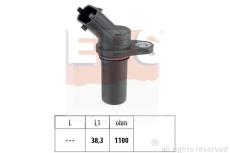 Датчик положення колінвалу Fiat Ducato 2.3 D/JTD 01- EPS 1.953.681