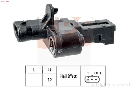 Датчик положення колінвалу BMW 3 (F30/F80) 1.6 (N13) 12-16/Citroen Berlingo 1.6VTi 09- EPS 1.953.792