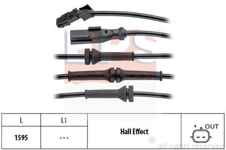 Датчик ABS (задній) MB Citan/Renault Kangoo 08- (R) EPS 1.960.145