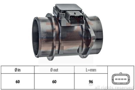 Витратомір повітря Citroen Nemo/Ford Fiesta 1.4TDCi 01- EPS 1.991.301