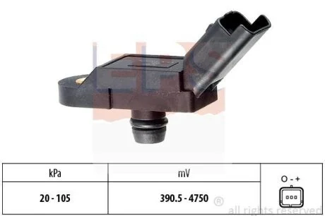 Датчик тиску наддува Citroen Berlingo/Jumpy/Peugeot Expert/Partner 96-15 EPS 1.993.005