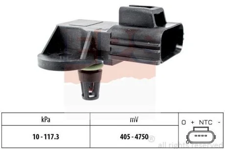 Датчик тиску наддува Ford Transit 2.3 16V/2.2TDCi 06-14 EPS 1.993.100