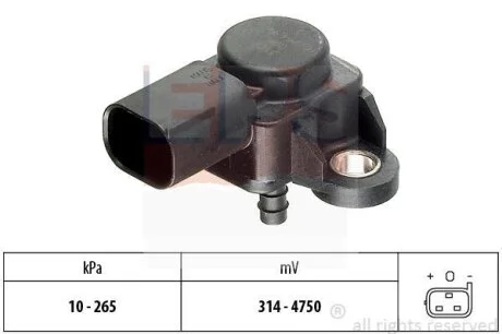 Датчик тиску наддува MB Sprinter 901-906 CDI 00-/Vito (W639) 03- EPS 1.993.102