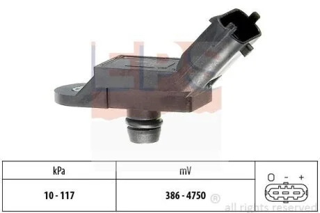 Датчик тиску наддува Fiat Doblo 1.4 05- EPS 1.993.133