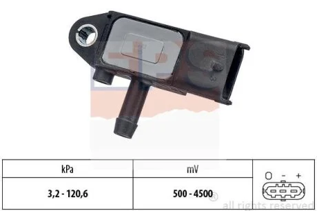 Датчик тиску вихлопних газів Opel Combo 1.3CDTI 16V 05- EPS 1.993.273