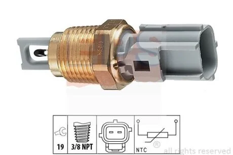 Датчик температури впуску повітря Ford Transit 2.5DI/TD 94-06 (3/8x19 NPT) (сірий) EPS 1.994.004