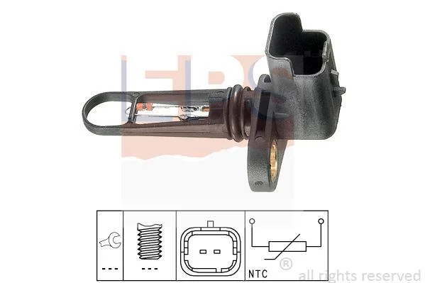 Датчик температури впуску повітря Fiat Scudo 99-/Volvo V50 1.6-2.0 D 04- EPS 1.994.021 (фото 1)