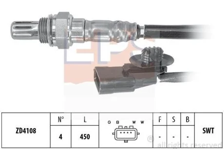 Лямбда зонд Renault Kangoo 1.2 01-/Lada Largus 1.6 12- EPS 1.998.095