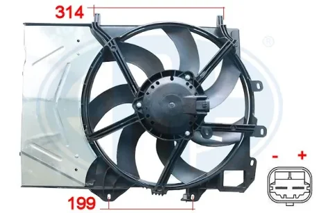 Вентилятор радиатора ERA 352043