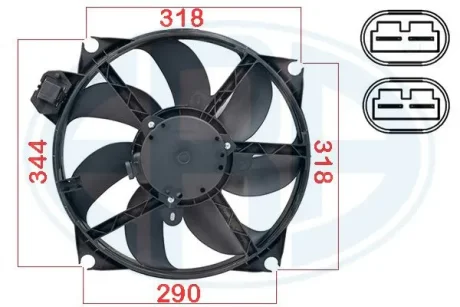 Вентилятор радіатора ERA 352084