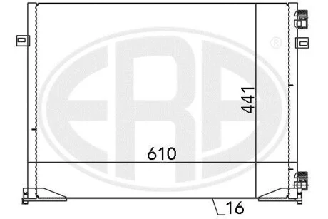 Радиатор кондиционера ERA 667046