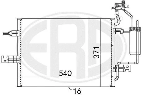 Радиатор кондиционера ERA 667058