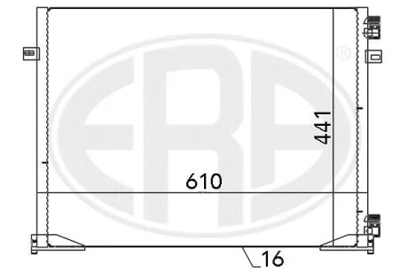 Радиатор кондиционера ERA 667096