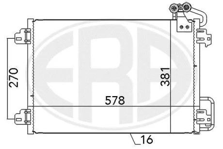 Радиатор кондиционера ERA 667127