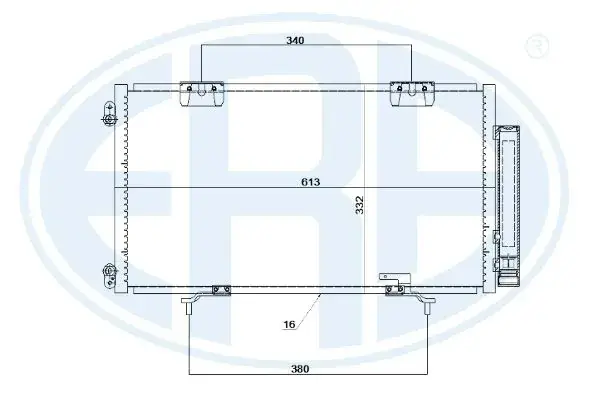 Радіатор кондиціонера ERA 667209 (фото 1)