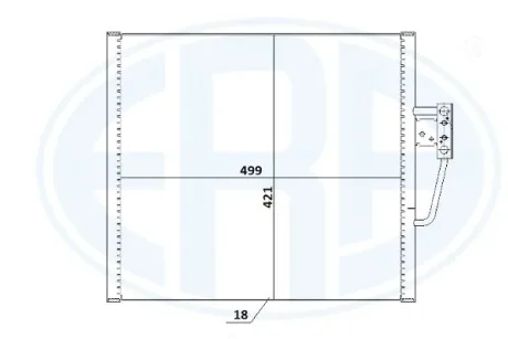 Радіатор кондиціонера ERA 667231