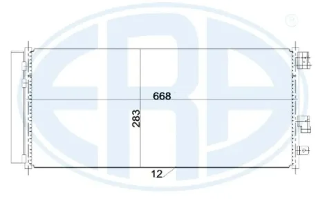 Радіатор кондиціонера ERA 667242