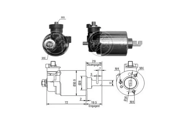 Втягуюче реле ERA ZM605 (фото 1)