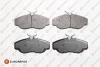 Колодки тормозные дисковые (комплект 4 шт) EUROREPAR 1623058780 (фото 1)