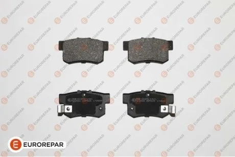 Колодки тормозные дисковые (комплект 4 шт.) EUROREPAR 1623064680