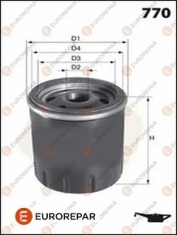 Фильтр масляный Jumper3-Boxer3 22DT 130 Л.С. PSA Eurorepar EUROREPAR 1637767680