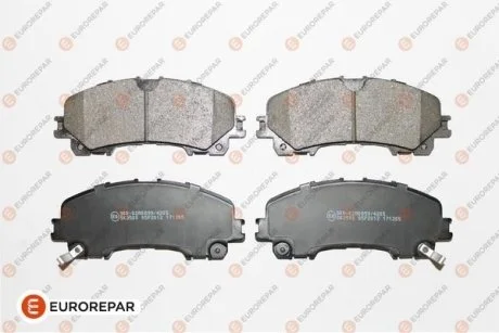 Колодки тормозные дисковые, комплект EUROREPAR 1675996380