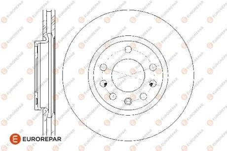 Диски тормозные (к-т 2 шт.)) EUROREPAR 1676009680