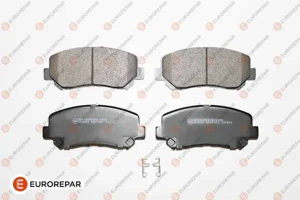 Колодки гальмівні дискові (комплект 4 шт) EUROREPAR 1681163680 (фото 1)