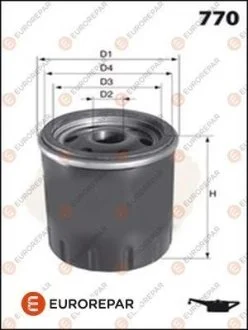 Фильтр масляный Citroen C3 1.2 i THP 110 (EB2DT)/ Peugeot 3008 Eurorepar EUROREPAR E149134