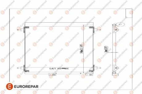 Радіатор кондиціонера Berlingo/Partner 1.6HDI 05- EUROREPAR E163366