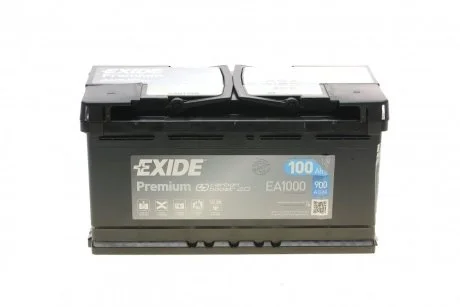 АКБ 6СТ-100 R+ (пт900) (необслуж) Premium Exide EXIDE EA1000