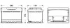 АКБ 6СТ-61 R+ (пт600) (необслуж) (низкий) Premium Exide EXIDE EA612 (фото 3)
