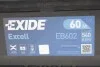 Стартерная батарея (аккумулятор) EXIDE EB602 (фото 6)