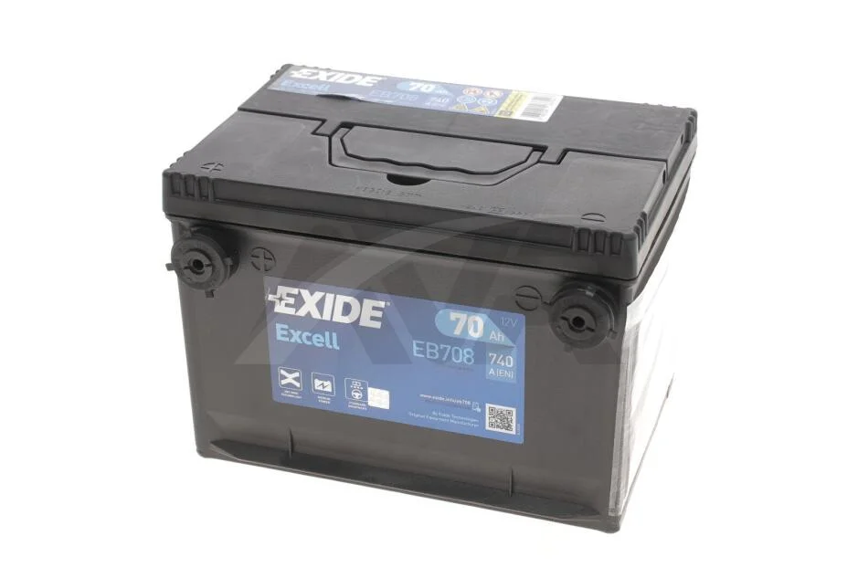 Стартерна батарея (акумулятор) EXIDE EB708 (фото 1)
