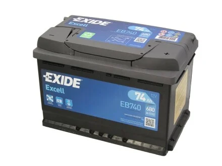 АКБ 6СТ-74 R+ (пт680) (необслуж) EXCELL Exide EXIDE EB740