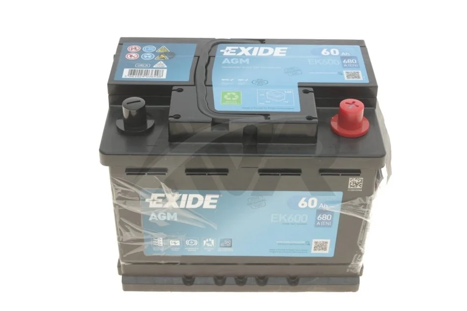 Стартерна батарея (акумулятор) EXIDE EK600 (фото 1)