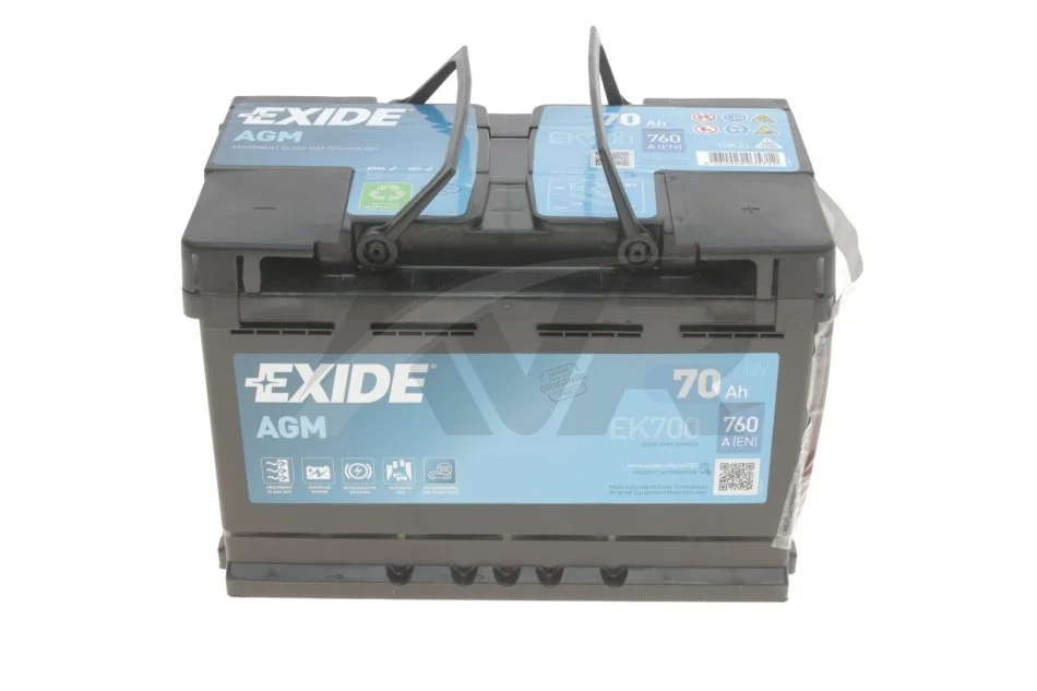 Стартерна батарея (акумулятор) EXIDE EK700 (фото 1)