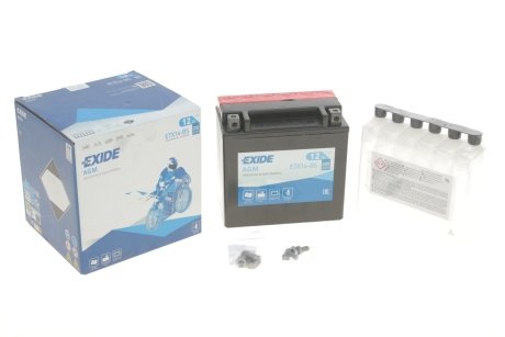 Аккумуляторная батарея AGM 12В 12Аг 200А(EN) L+ EXIDE ETX14-BS
