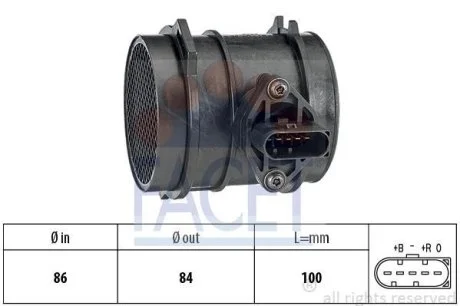 Расходомер воздуха AUDI A4/A6 2.7 97-05 (10.1444) Facet FACET 101444